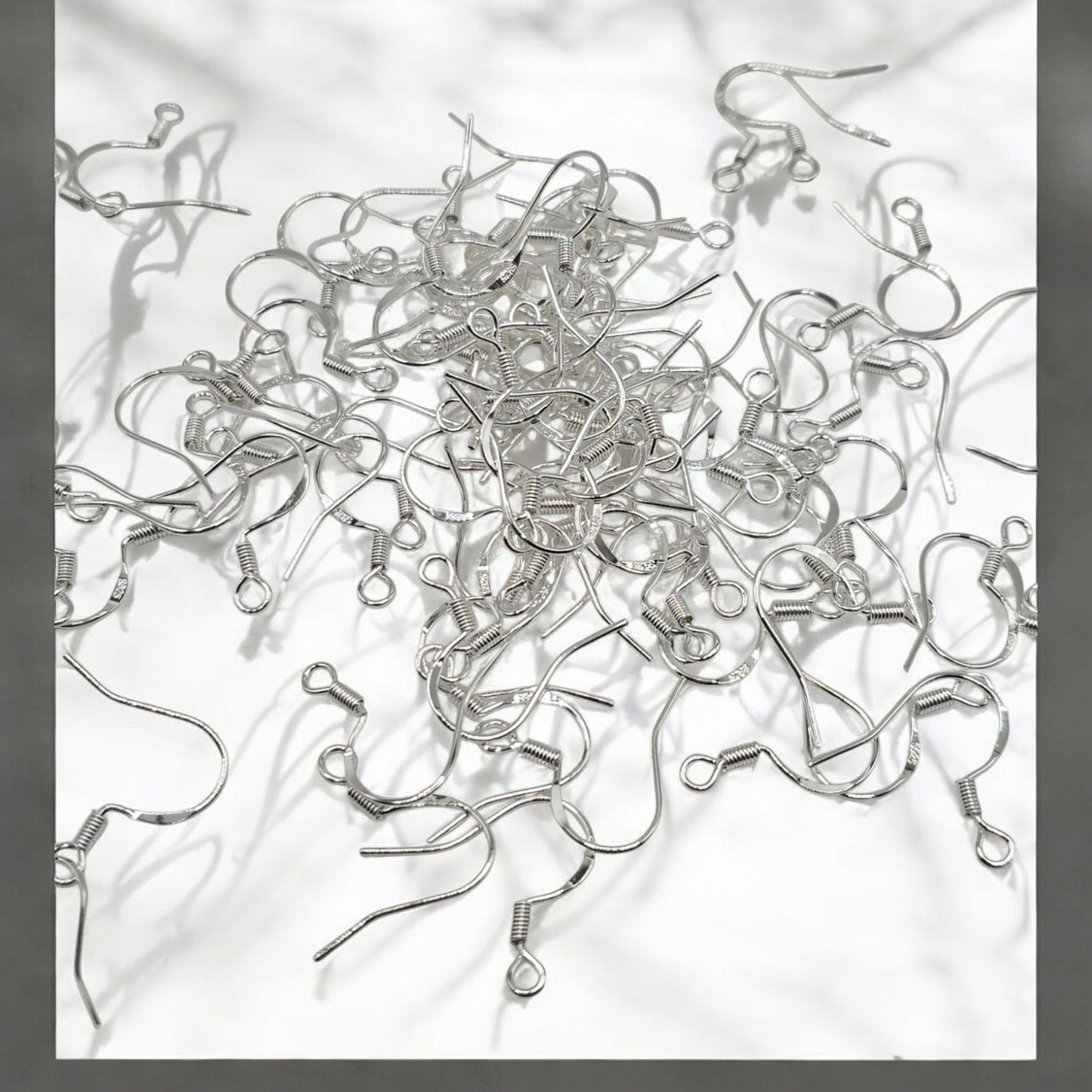 Sterling Silver (S925) Shepherd Hook Earring Findings.