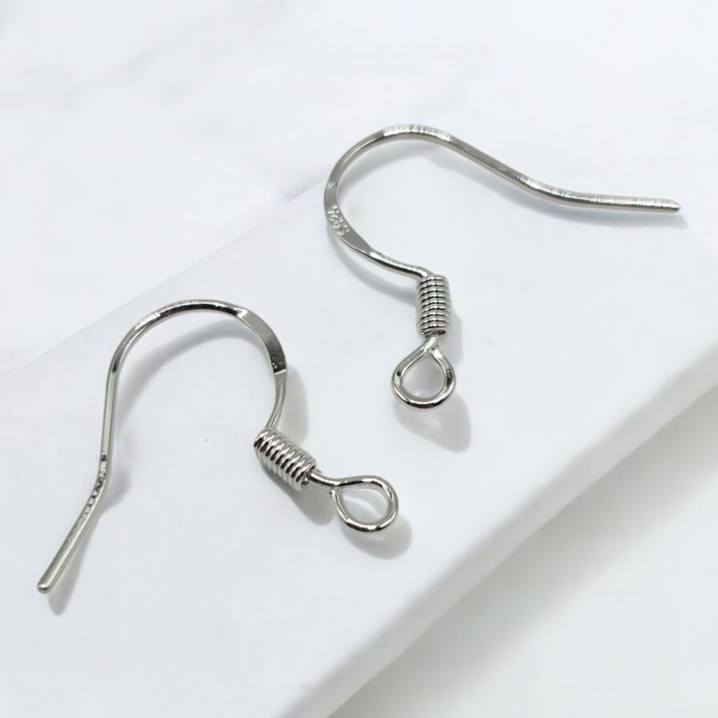 Sterling Silver (S925) Shepherd Hook Earring Findings.